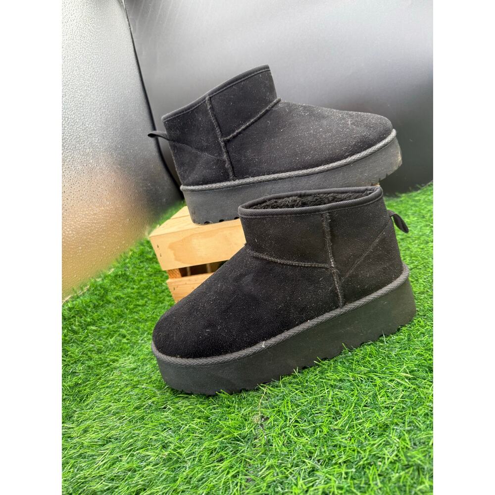 Charlotte Russe- Black - Platform Ankle Boots- Size 9 W
